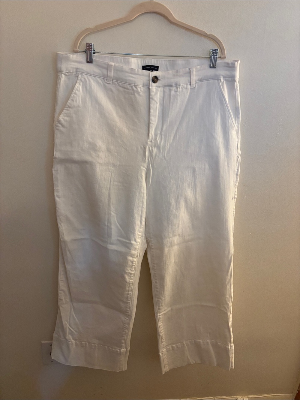 Universal Standard Carol High Rise High Stretch Jeans White size 20